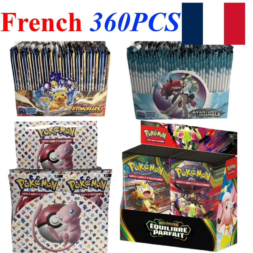 Cartes Pokémon à collectionner en français, 50-360 pièces, Mega Evolution 151, Booster Box, Phantasmal Flames, cartes à collectionner TCG anglaises, ensemble de collection