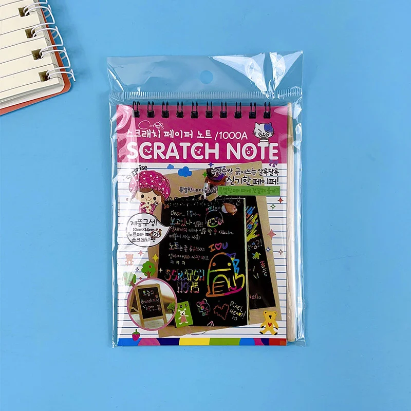 Dazzling Scratch Painting Parent Child Interactive Toys Note Cards Handmade Painting