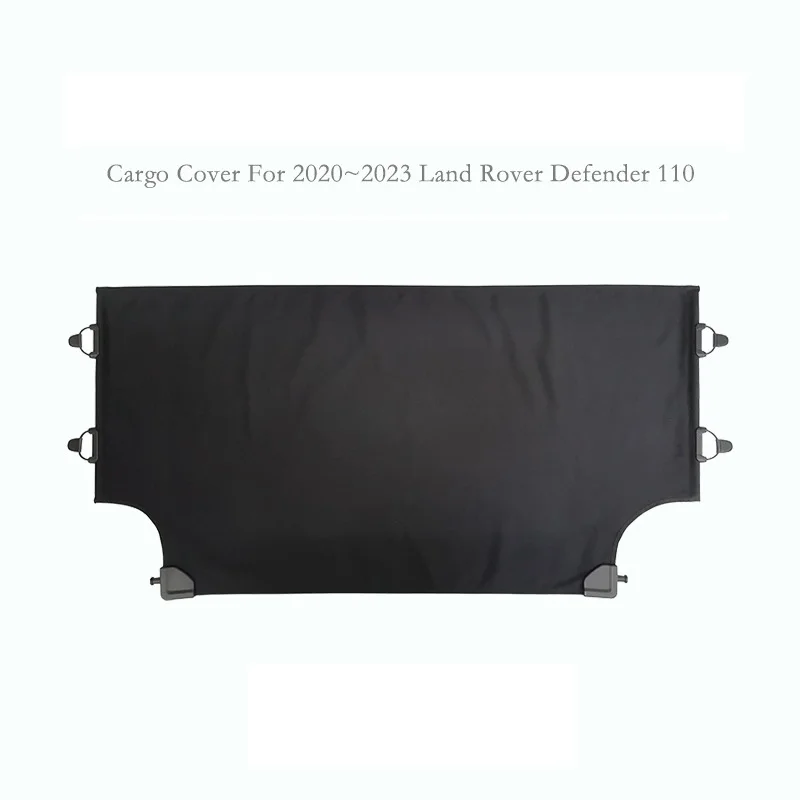 Car Rear Trunk Curtain Cargo Cover Storage Bag Net For 2020-2023 Land Rover Defender 110 Stowing Tidying Auto Accessories