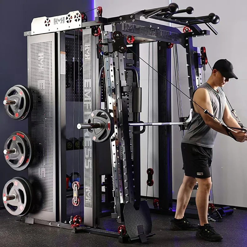 New Design Sale Gym Equipment Wholesale Multi Function Home Use Smith Machine With Weight Stack Gym Fitness Commercial Frame