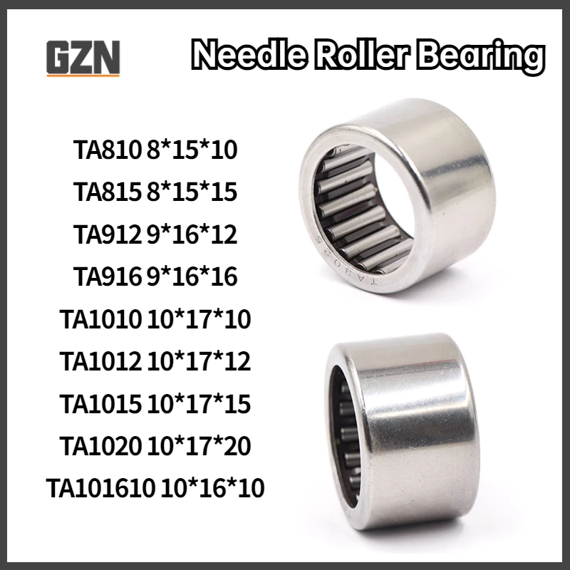 2PCS Free Bearing Perforated, Stamped Needle Roller Bearing TA810 815 912 916 101610 1010 1012 1015 1020 8*15*10 10*17*12 HMK815