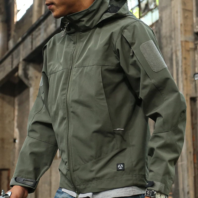

Soft shell tactical jacket men's jacket outdoor windproof and waterproof multifunctional functional submachine jacket