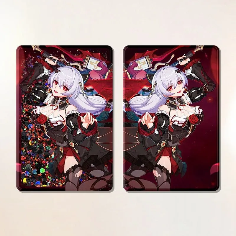 Anime Game Honkai Impact 3 Cosplay Theresa Apocalypse Cartoon Acrylic Flowing Quicksand Mahjong Ornament Student Props Gifts