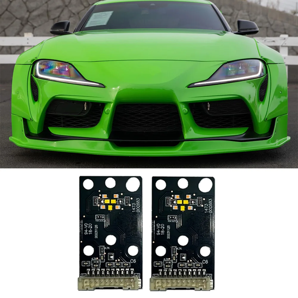 

White Lightsource Angel Eyes DRL LED Board For 2020-2024 Toyota supra A90 A91 Headlight Daytime Running Lights Superbright White