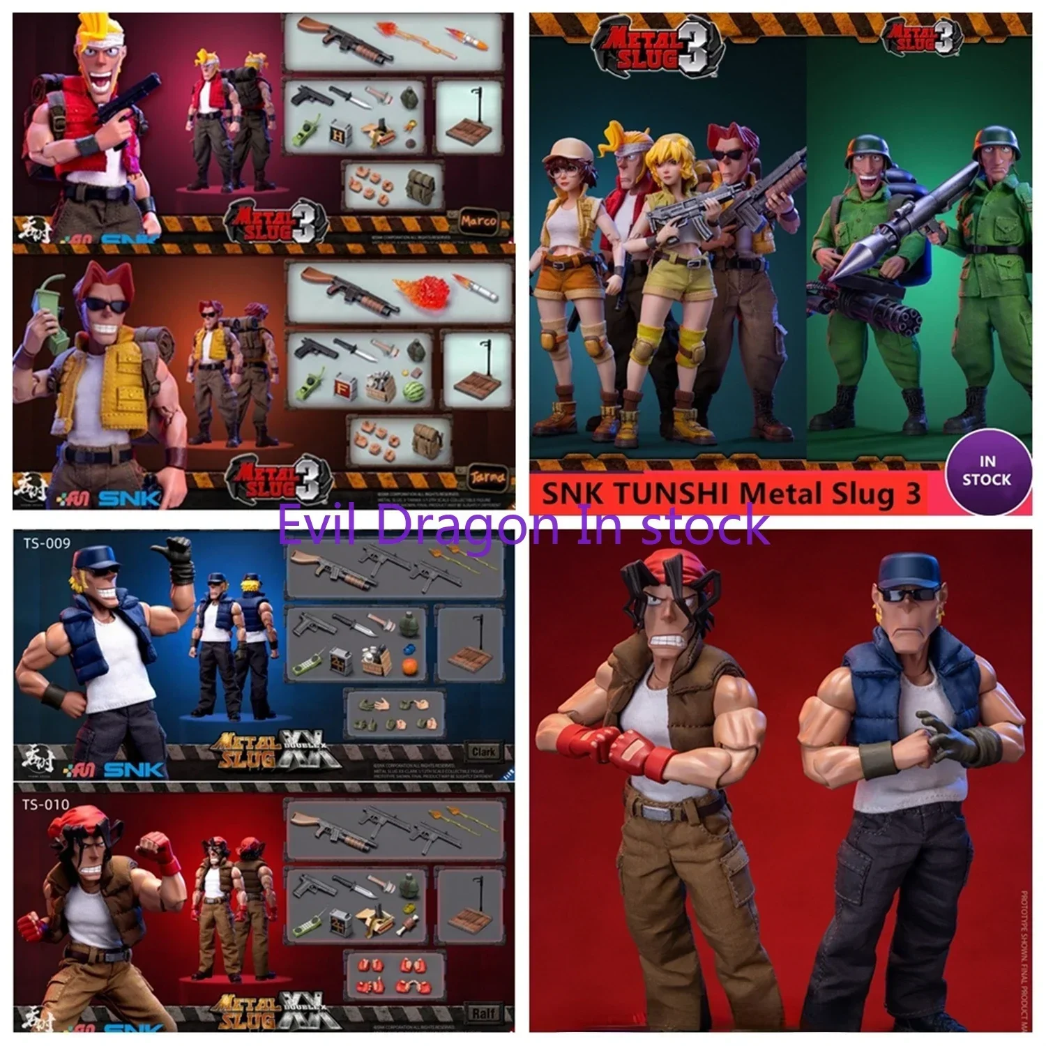 【EN STOCK】TUNSHI Studio Original SNK modelo oficial Metal Slug 3 Marco Tarma Clark todavía RALF JONES Rebel soldado 1/12 Mecha juguete