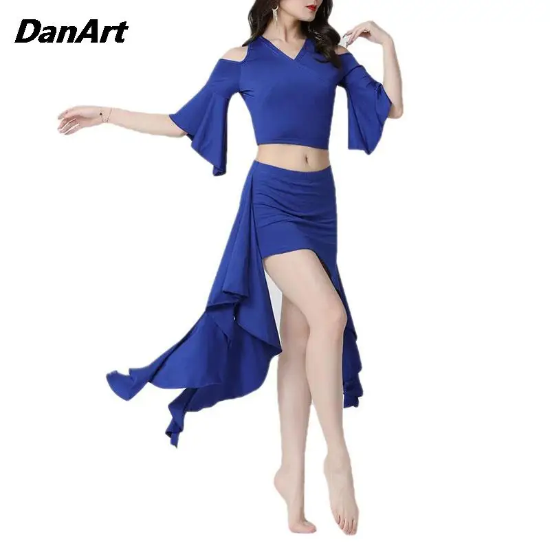 

Women Belly Dance Costume Set Oriental Dance Stage Performance Clothing Ladies Dancing Practice Wear Clothes Outfit