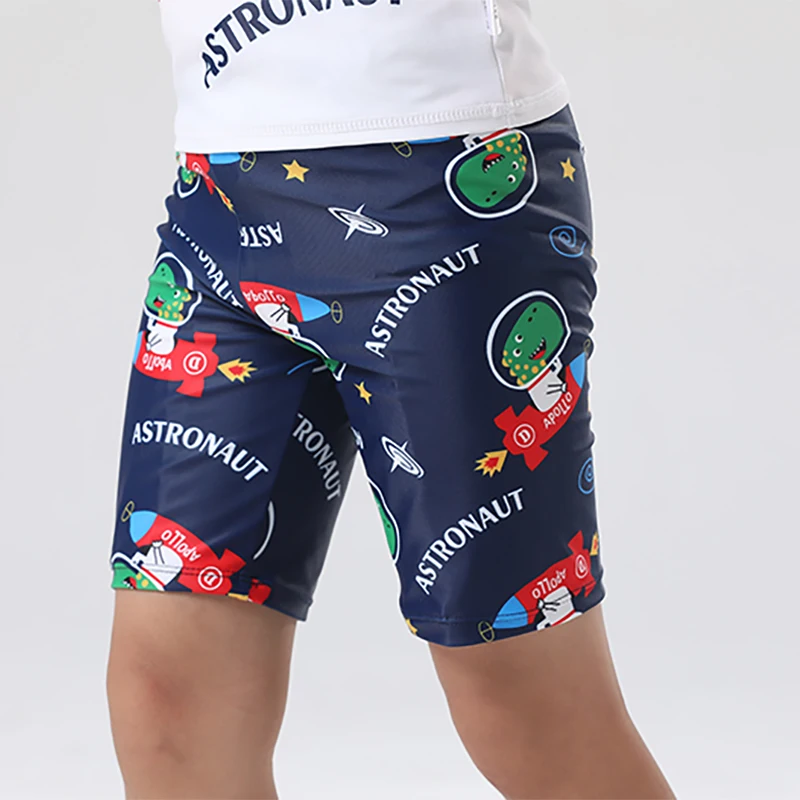 2023 Summer New Boys\' Split Swimwear Set Three Piece Dinosaur Print Surfing Sun Protection Quick Drying Swimwear for Children