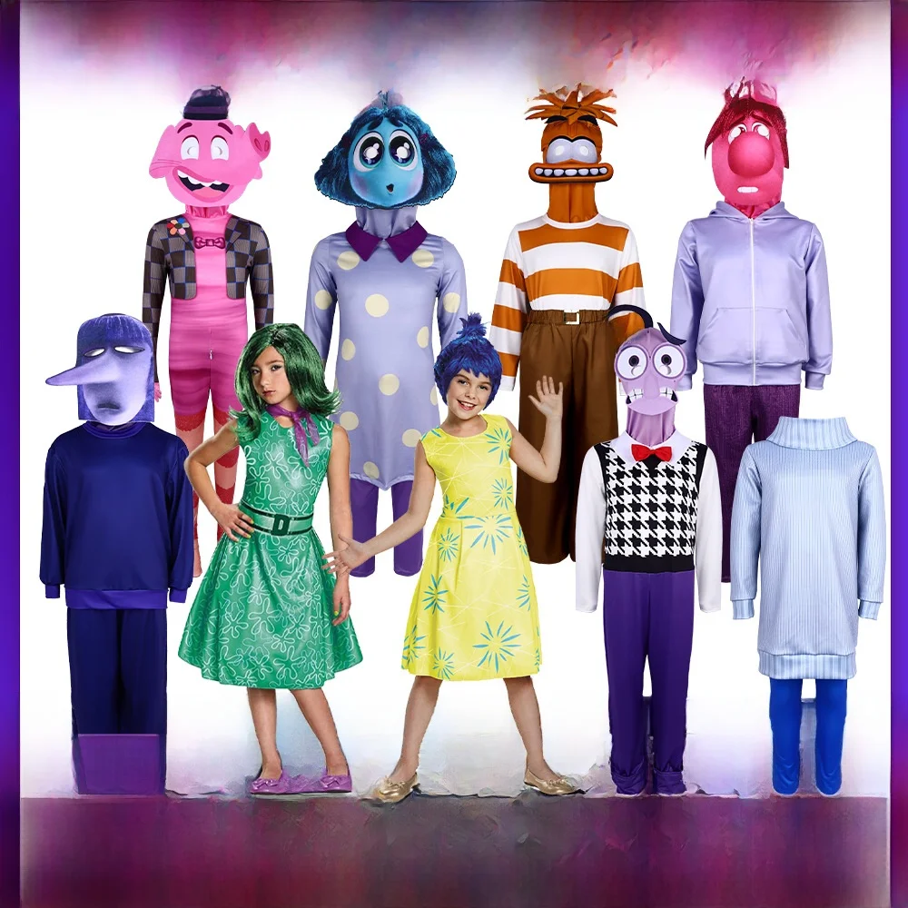 inside Out2 Lele Cosplay-Kostüm für Damen, Polyester-Material, Bühnenaufführung, Halloween-Thema, traditionelles chinesisches ethnisches Sle
