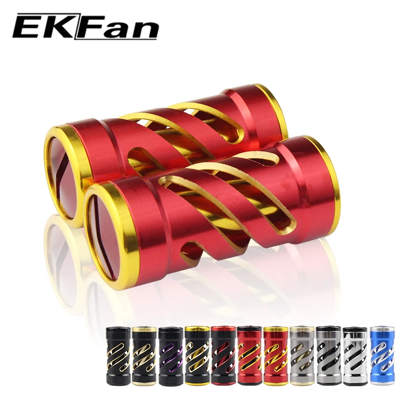 ekfan-2-unidades-de-manipulo-de-carretilha-em-aluminio-para-carretilhas-de-pesca-shi-dai-manipulo-de-substituicao-para-carretilhas-de-pesca-de-spinning-e-baitcasting-manipulo-de-atualizacao-equipamento-de-pesca