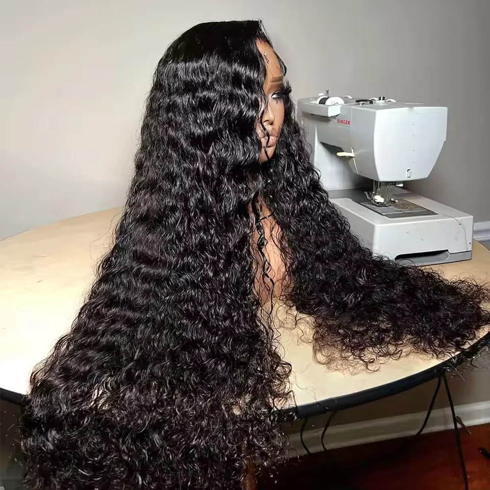 

18 20 22 дюймов человеческие волосы глубокая волна фронтальный парик 13X4 13X6 Hd парик фронта шнурка бразильский глубокая волна 5x5 бесклеевой парик для женщин на выбор