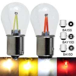 Led Filament Light For Car P21W BA15S 1156 P21/5w BA15D BAY15D 12v 24v Canbus Auto Reverse Turning Signal Lamp Truck Brake Bulb