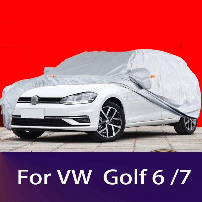 Full Car Cover Indoor Outdoor Heat Sun UV Protection Dustproof Anti-UV Scratch For VW Volkswagen Golf 6 7 MK4 MK5 Accessories