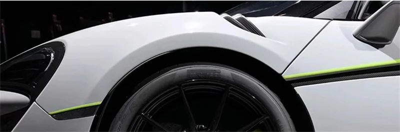 

Semi-Dry Carbon Fiber MSO Style Front Fenders Pair for McLaren 540c 570s 570gt 600lt 2015-2018 Body Kit Accessory