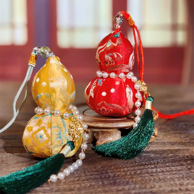 

Ароматический саше-подвеска Wenjuan Moxa Herb в форме тыквы, готовое изделие, для детской сумочки, личный ароматический кулон