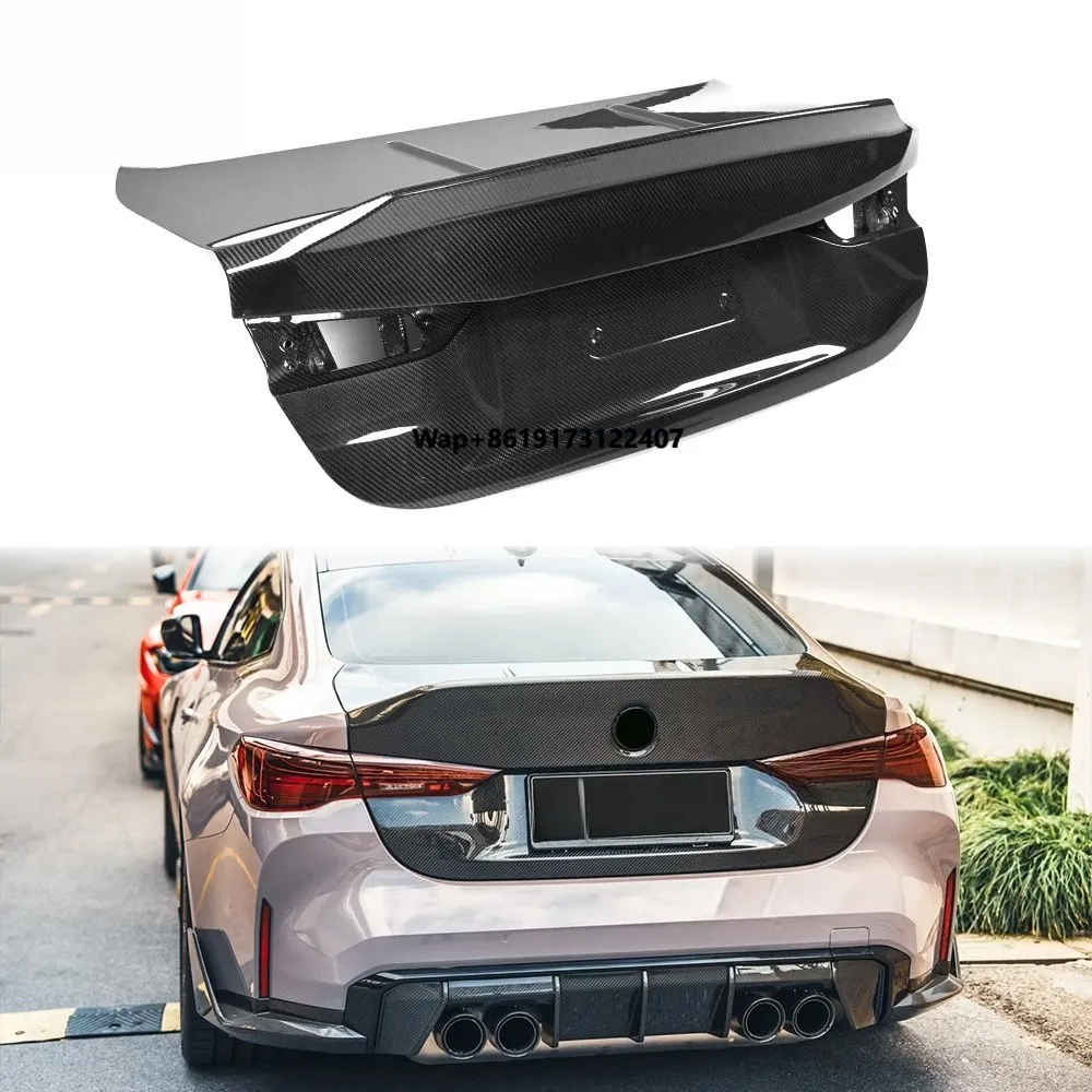 

Спойлер на крышку багажника из сухого карбона CSL для G80 M3, G82, G83 M4, G20 3 серии, G22 4 серии, легкий задний спойлер