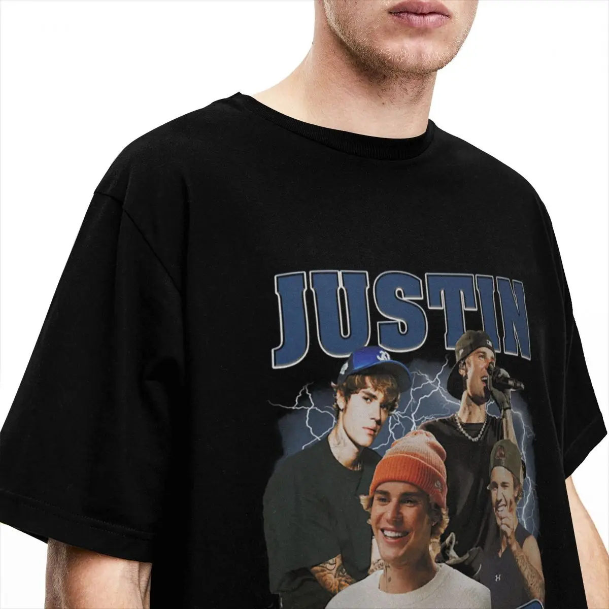 Novelty Justin Bieber Young T Shirt Men Women\'s 100% Cotton fan gifts Tees Shirt Summer Clothes