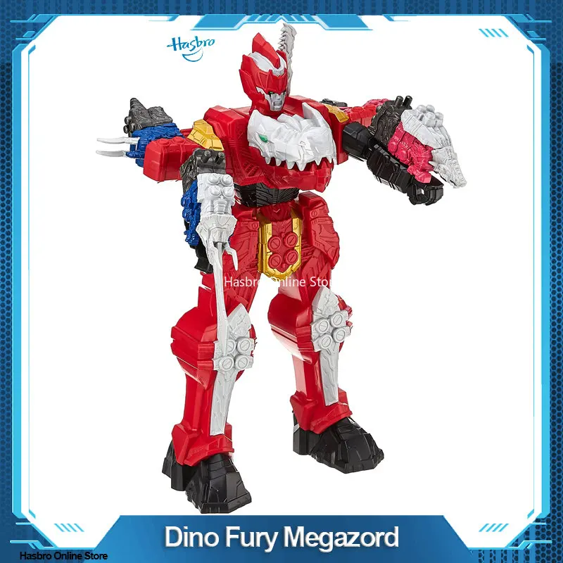 Y Power Rangers Dino Fury Megazord Action Figure da 19.5 pollici Dino Robot Toy ispirato ai Power Rangers per bambini F2273