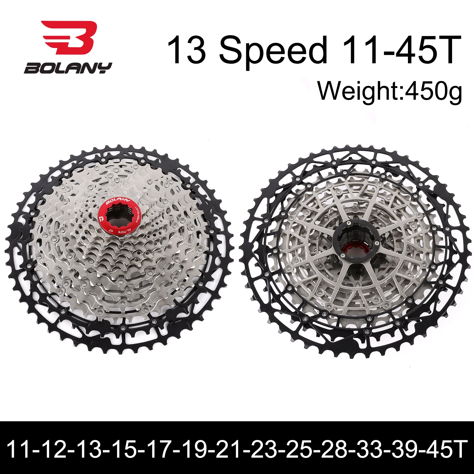 BOLANY 12速MTBフリーホイールカセット シマノHG対応