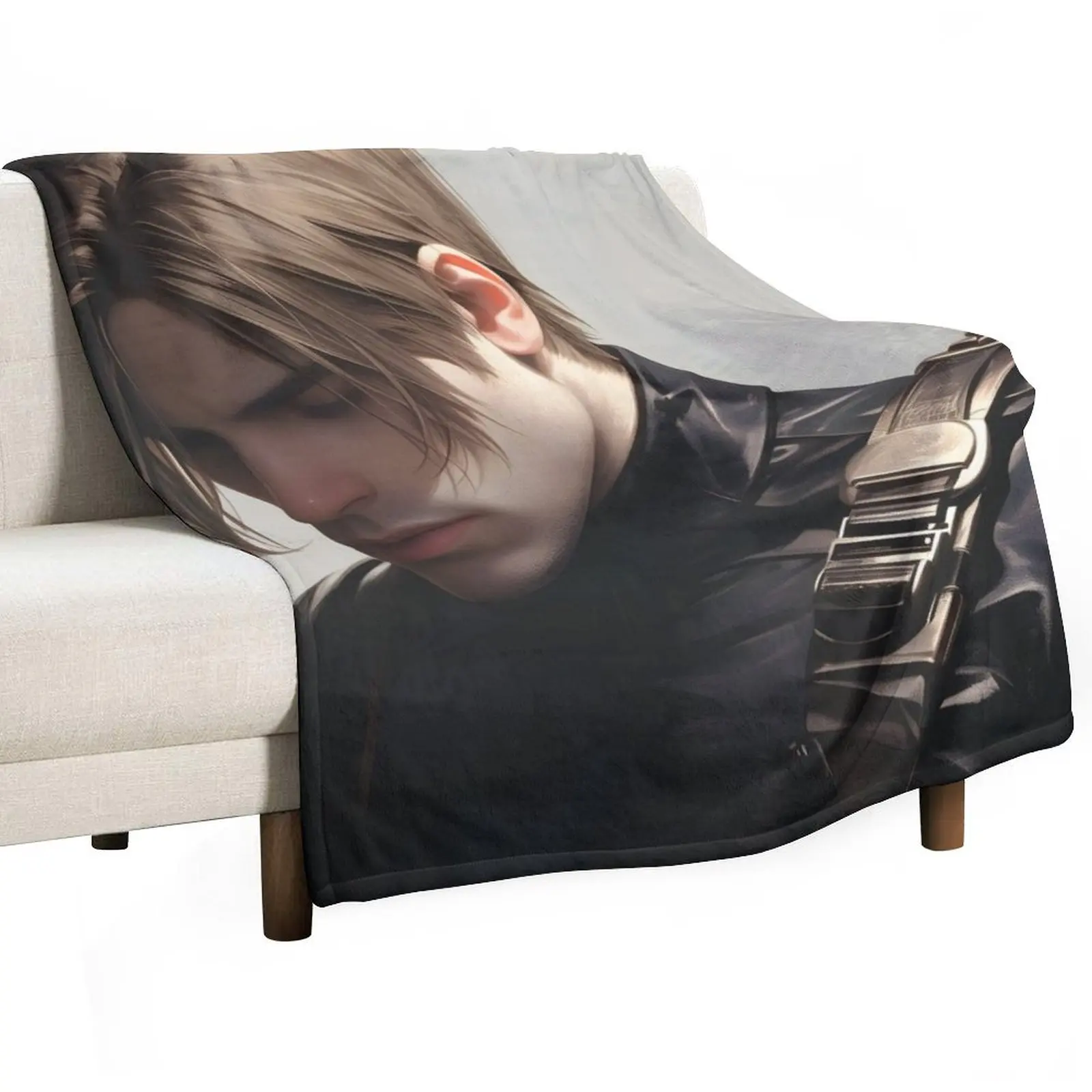 

Leon Kennedy - 5 Throw Blanket Flannel Fleece Soft Warm Throw Blanket