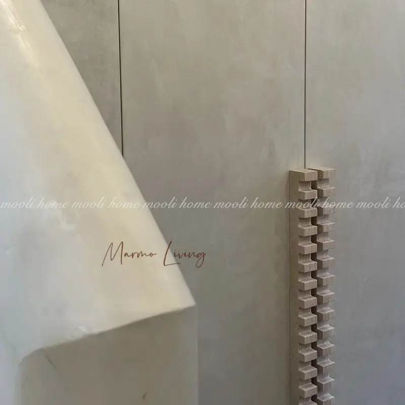 

Wabi Sabi Style Cabinet Handle Natural Marble Door Pull for Wardrobe Hotel Villa Decoration