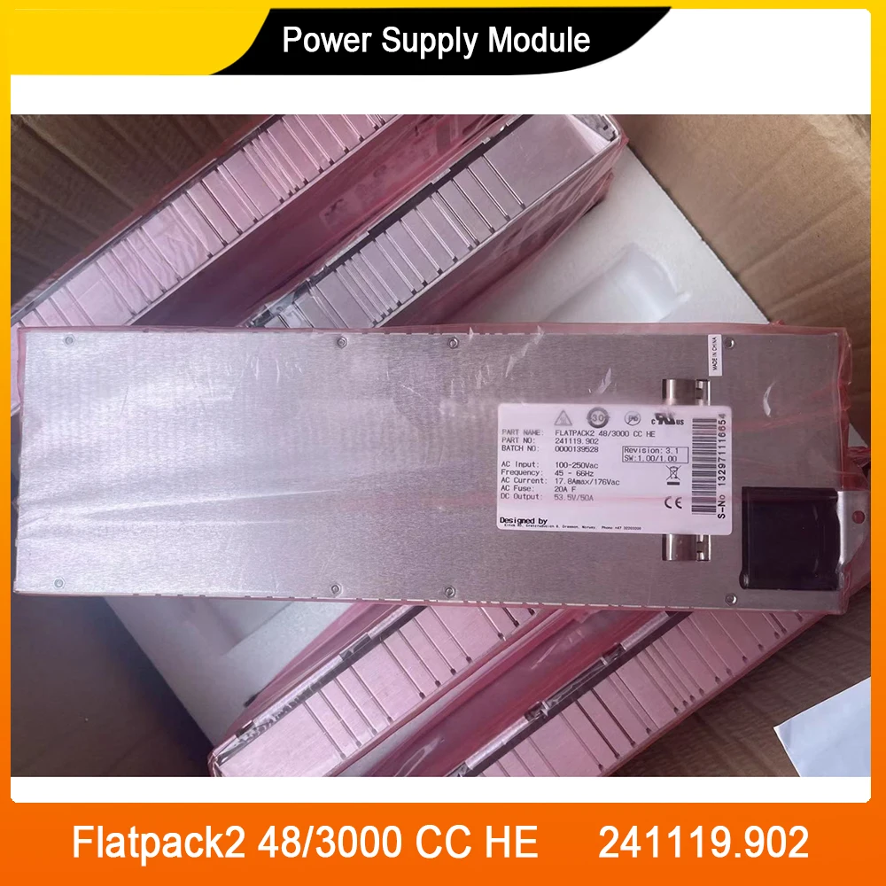 Flatpack2 48/3000 CC HE 241119.902 For ELTEK Communication Power Rectifier Module Input 100-250Vac Output 53.5V 50A High Quality