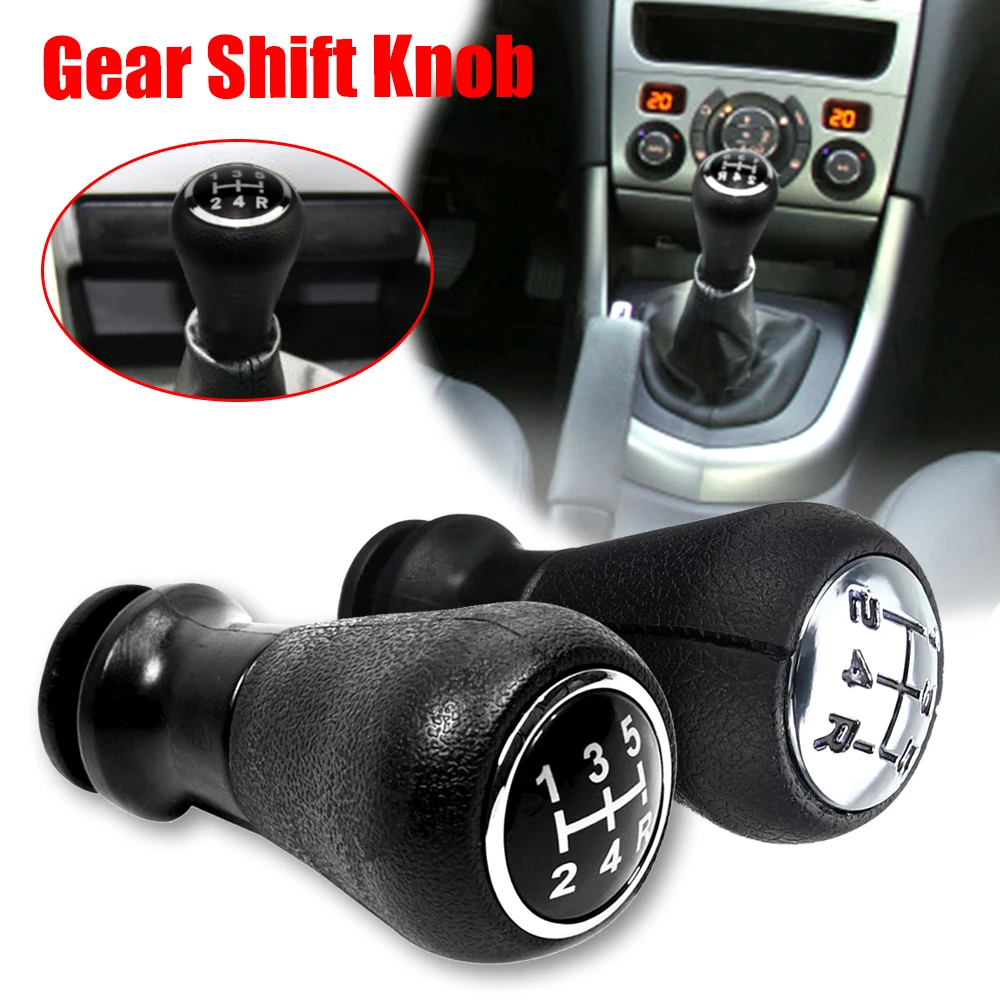 

5 Speed Gear Shift Knob Shifter Lever Stick Gaiter For Peugeot 207 106 107 205 206 306 Partner C1 C4 C3 Picasso PU Boot Cover