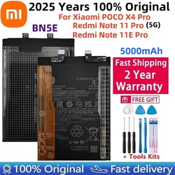2024 Years 100% Original BN5E Battery For Xiaomi POCO X4 PRO / Redmi Note 11 Pro / 11E Pro 5G High Quality Phone Battery 5000mAh