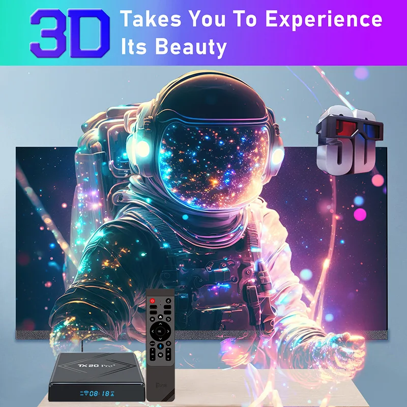 TX20 PRO plus TV Box Allwinner H313 4K 3D ترقية فك تشفير الفيديو 16G 256G 5G 2.4G Dual Wifi BT5.2 Android 15 Set Top Box
