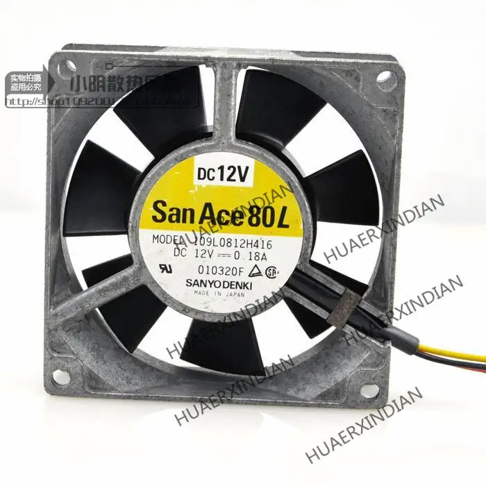 Nowy 8025 12v 0.18A 8CM 109L0812H416 wentylator chłodzący zestaw montażowy