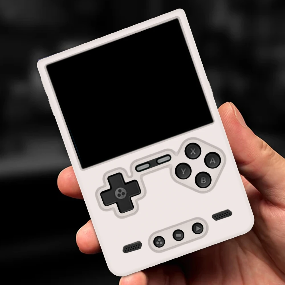 

Силиконовый защитный чехол для игровой консоли Trimui Brick, защита от падения, простой сплошной цвет