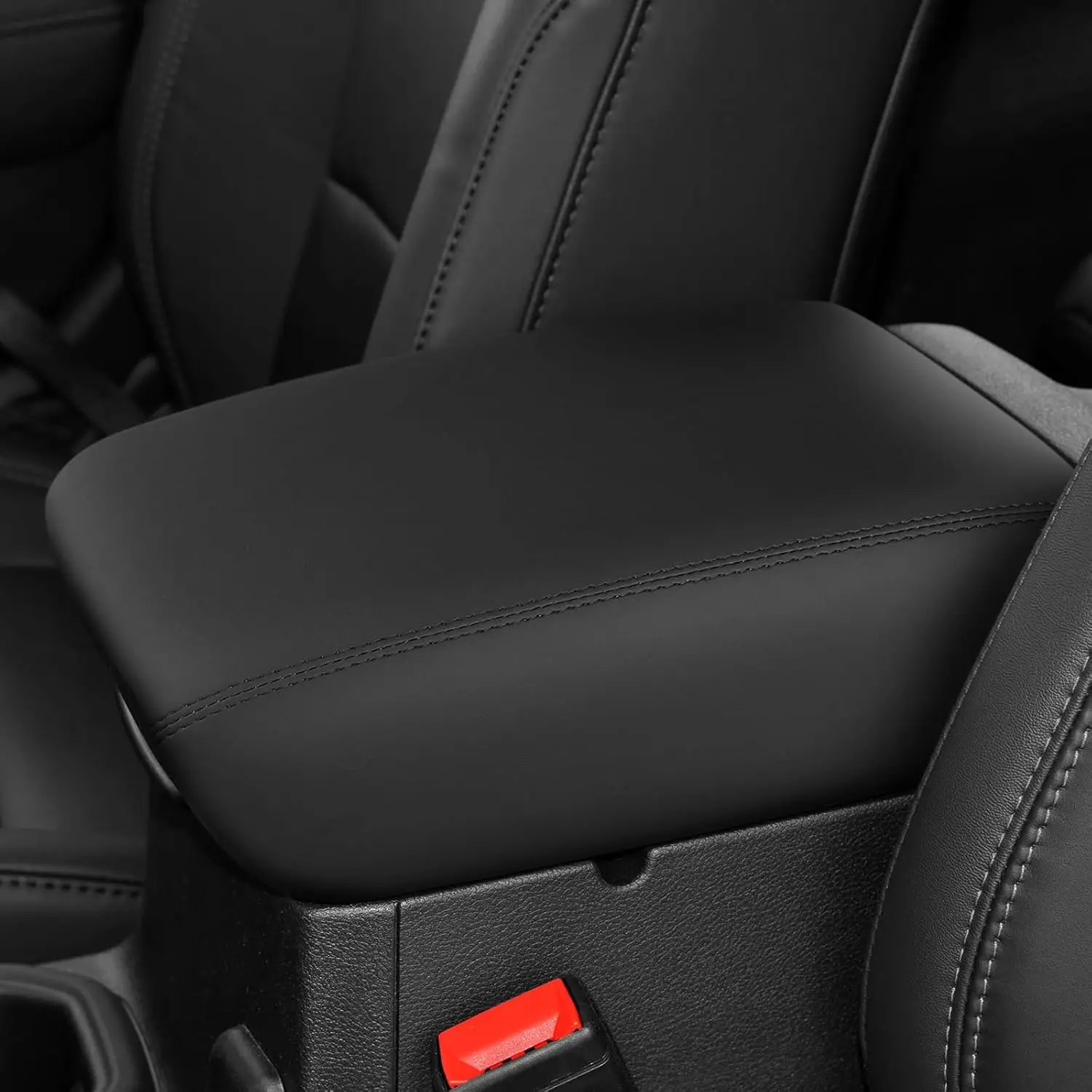 

For Jeep Wrangler JL JT Gladiator 2018-2025 Car Armrest Storage Box Cover Leather Protector Pad Cushion Interior Accessories