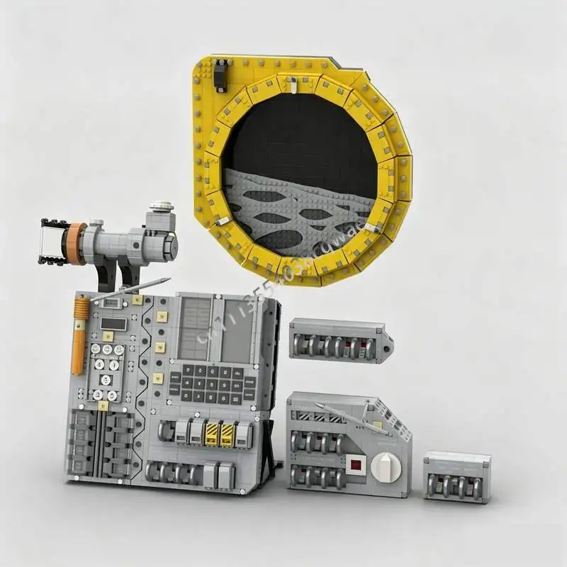 5900Parts Interactive Space Capsule MOC Building Blocks Model Custom Puzzle DIY Assembly Educational Toy Popular Special Gifts