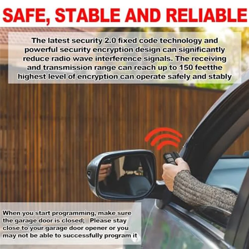 SR-2Pcs 894LT Reemplazo remoto del abridor de puerta de garaje de aprendizaje de cuatro botones para 972LM/974LM/372LM/374LM