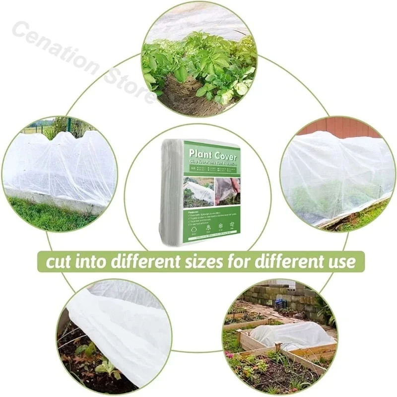 Non Woven Fabric Plant Tree Covers For Yard Garden Against Cold Protecting Barrier Guard Freeze Protections Winter Warm Blanket