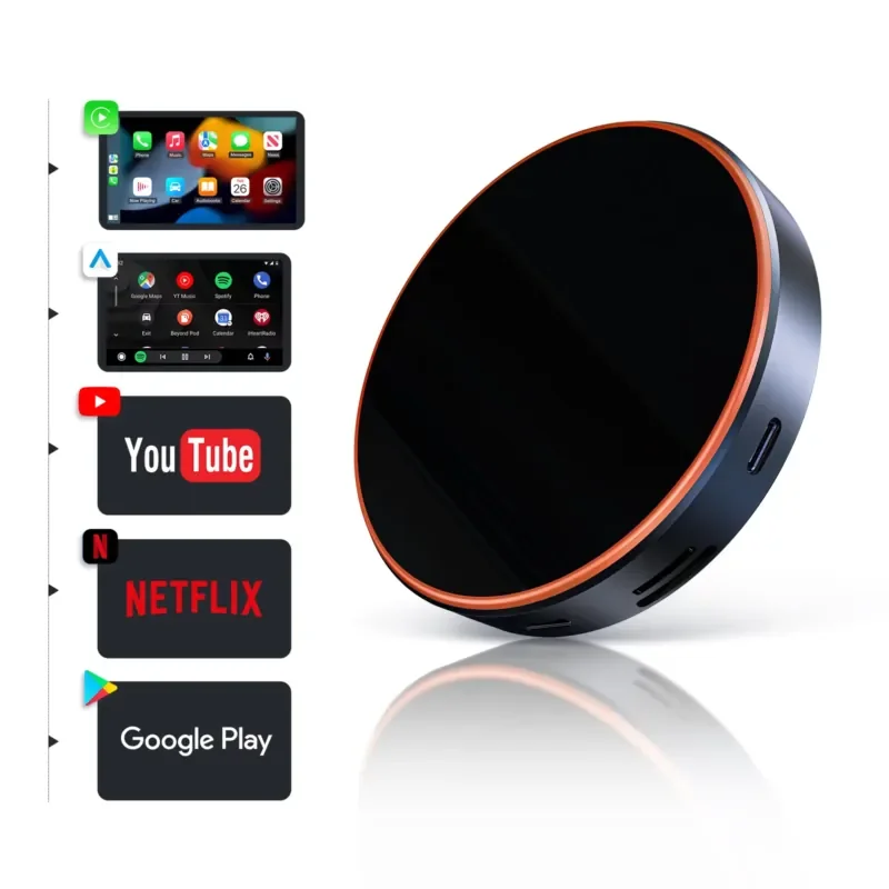【2026 Precision Made】 AI Box Wireless Carplay Android 15 Car Tv Box Adapter for 3 in 1 Wired to Wireless Android