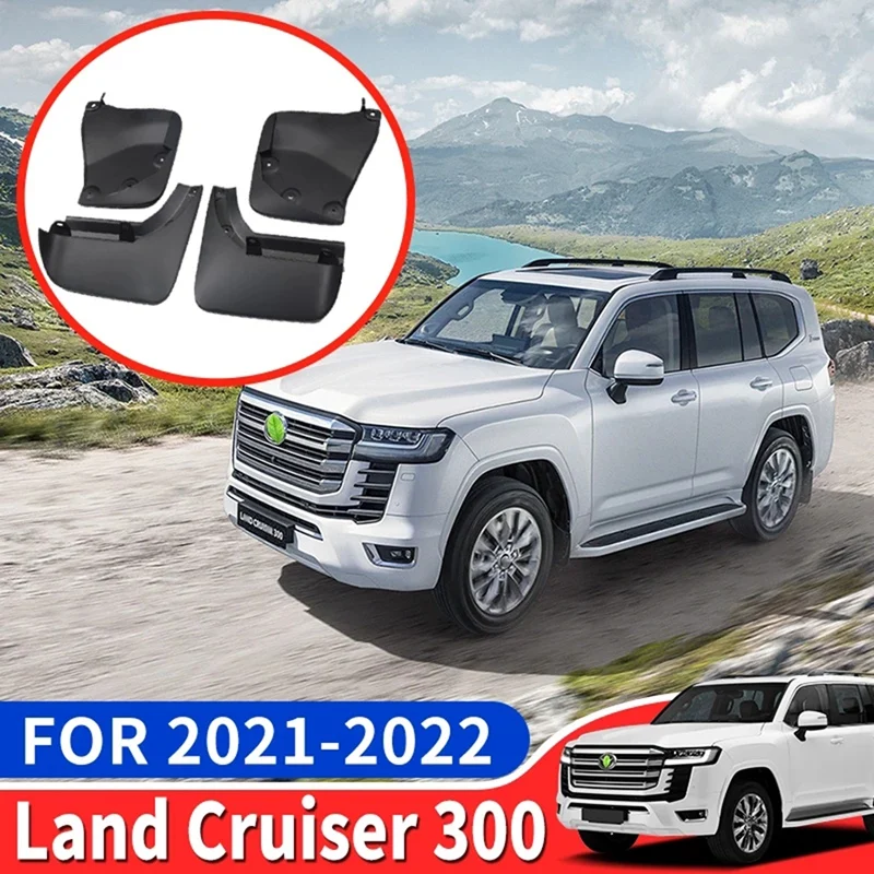 Car Front Rear Mud Flap Splash Guards For-Toyota Land Cruiser 300 2022 LC300 Accessories