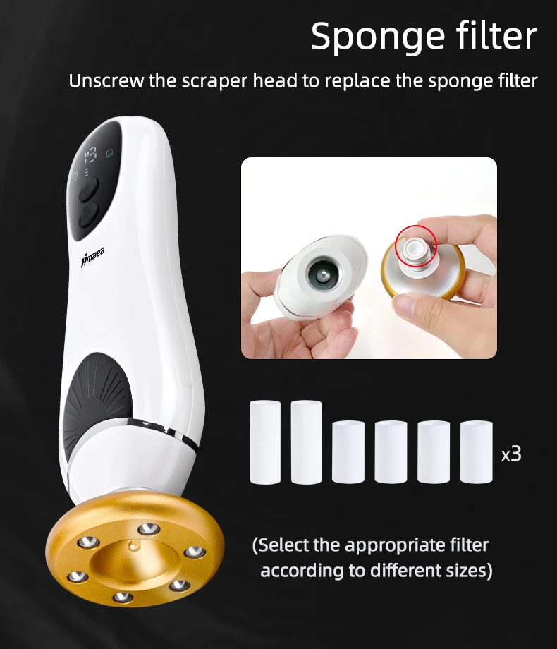 

2GEN Electric Scraping Instrument Meridian Dredging USE for Whole Body Remove Dampness Relax Musles 3 Head Sliding steel