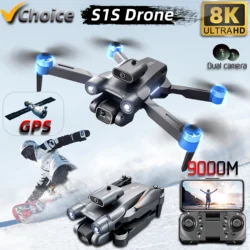 Nuovo S1S Mini Drone 4k Profesional 8K HD Camera evitamento ostacoli fotografia aerea Brushless pieghevole Quadcopter Dron Toys