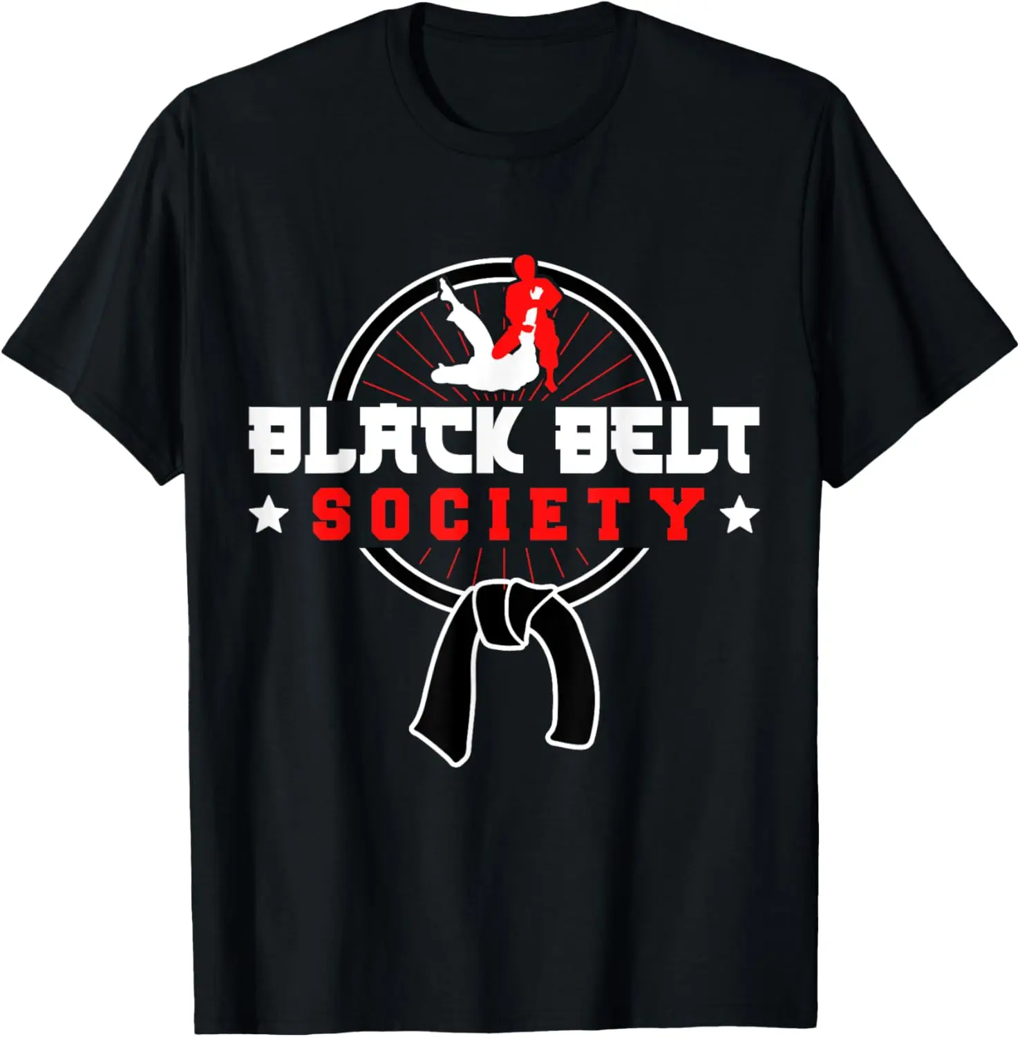 تي شيرت جيو جيتسو البرازيلي MMA Bjj Hugger Black Belt Society