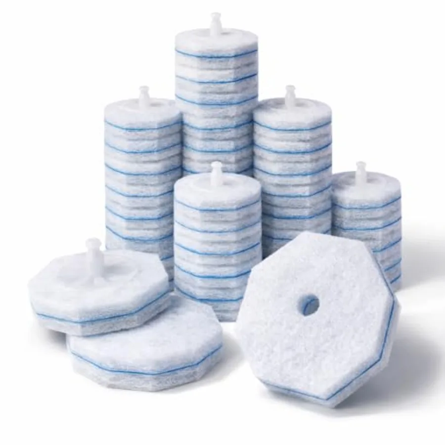 

Disposable Toilet Wand Refill Compatible with Clorox Toilet Brush 50 Count Disposable Heads for Deep Cleaning