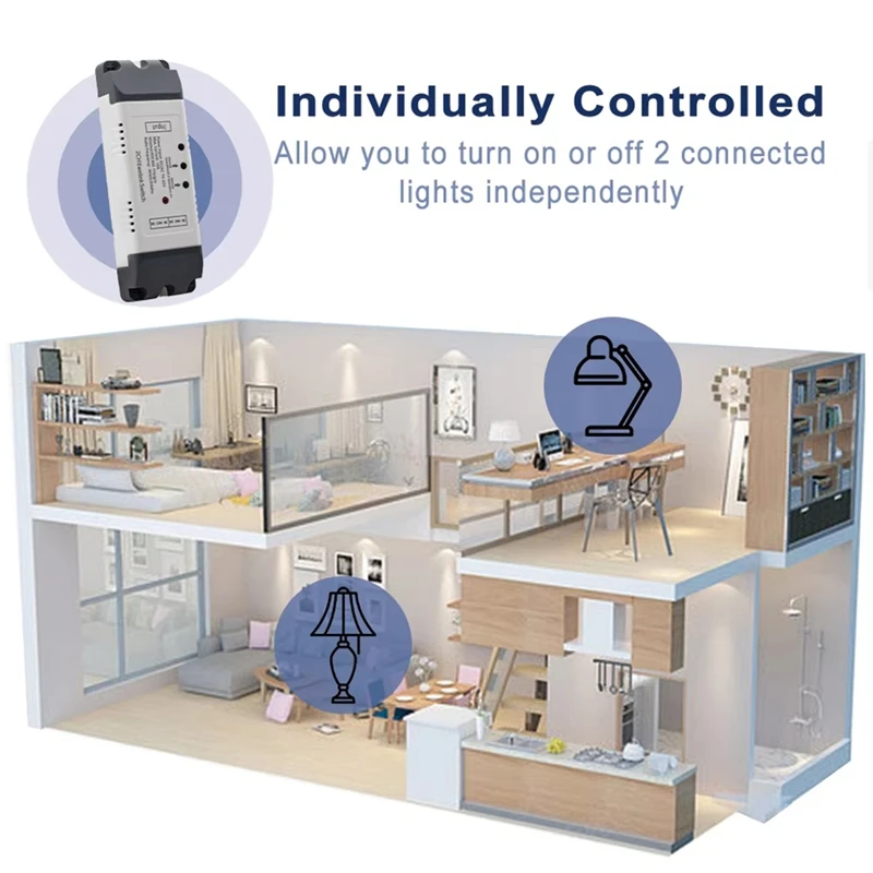 PORK-2 canaux Tuya Zigbee Wifi intelligent actionneur linéaire électrique contrôleur de moteur DC/AC 7-32V commutateur intelligent