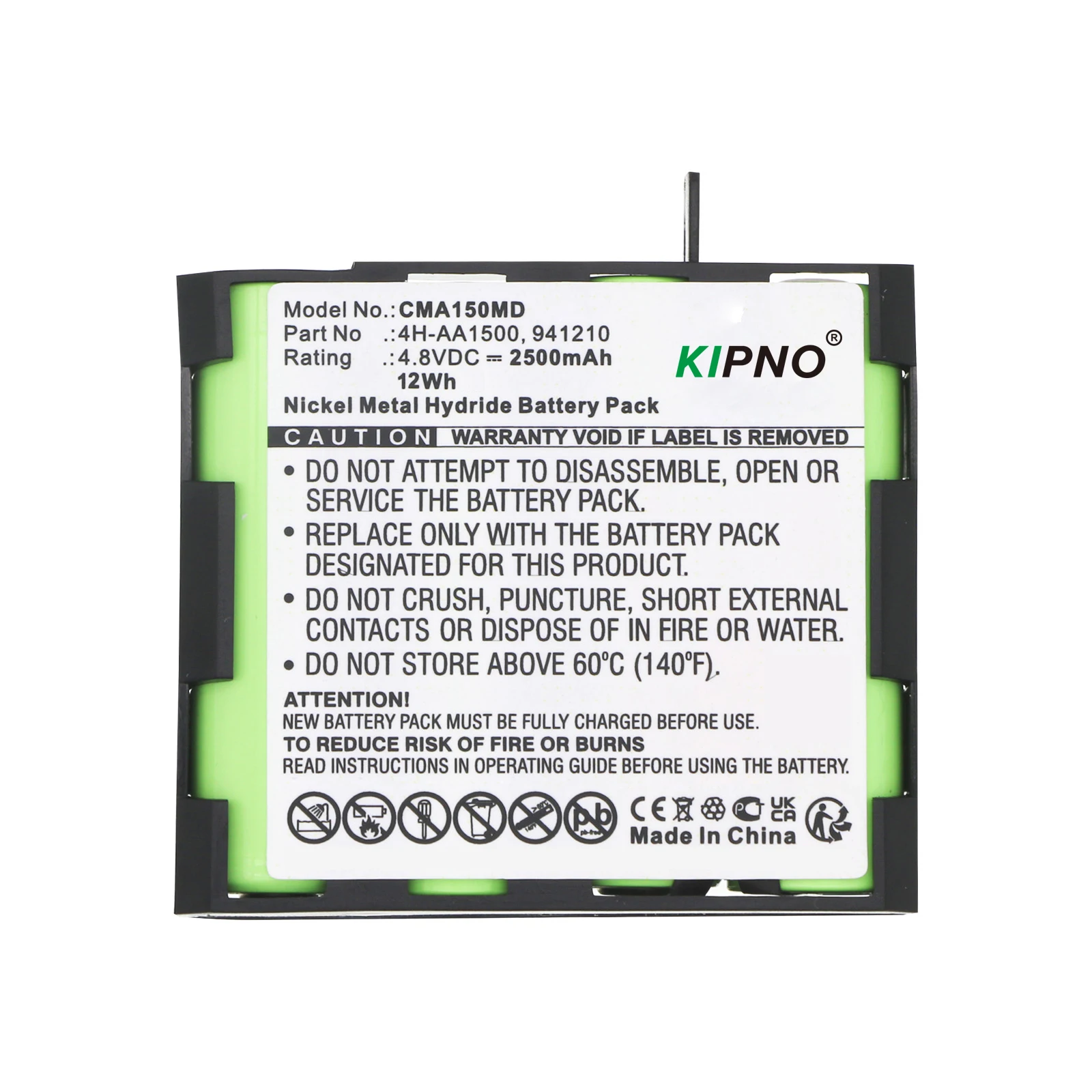 2500mAh Medical Battery  Compex 4H-AA1500 941210 Phyiso Rehab Theta Mi-Sport MI-Fitness Runner Long-Lasting Medical Grade Power