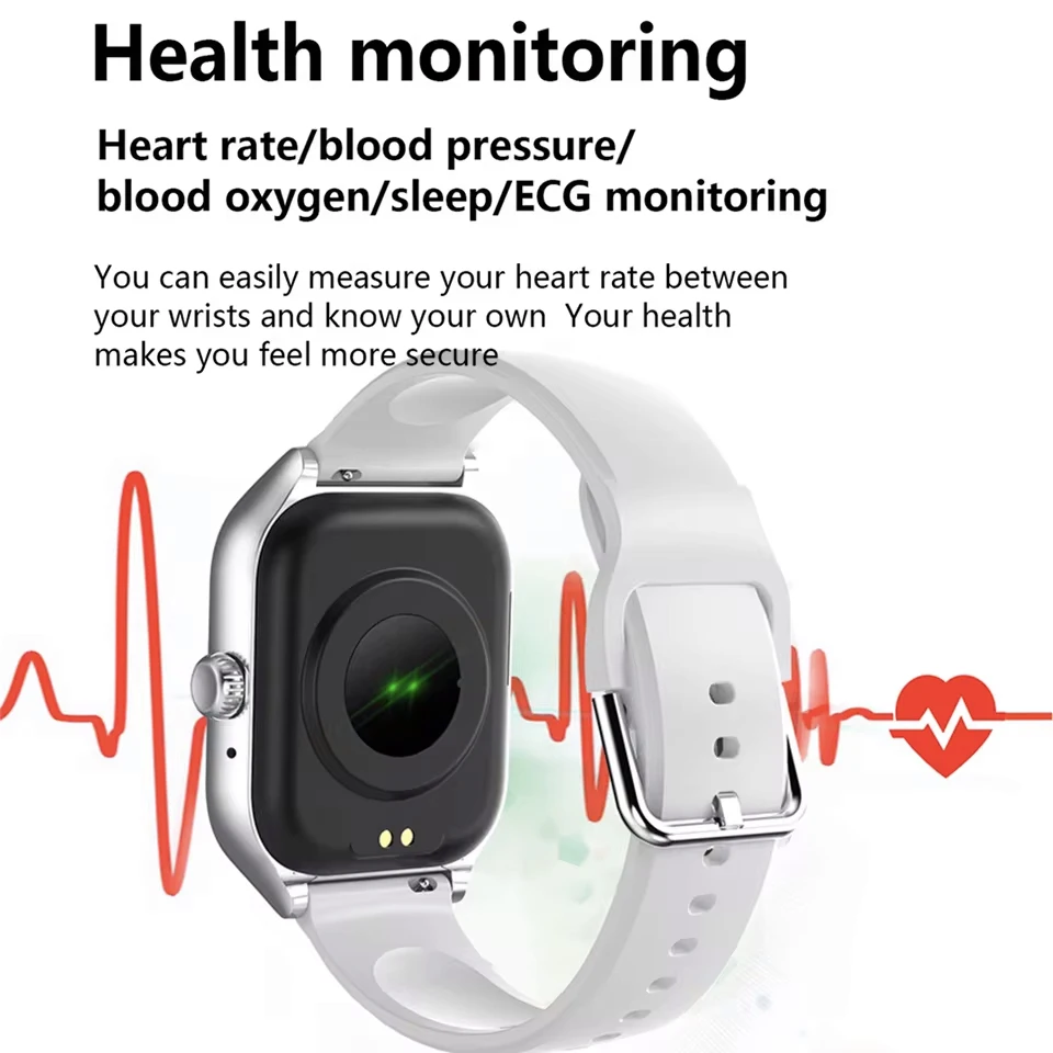 Smartwatch 2026 New H9 i H6 z funkcją wybierania numerów, śledzenia kalorii, pomiaru tętna, monitorowania poziomu tlenu we krwi i Bluetooth.