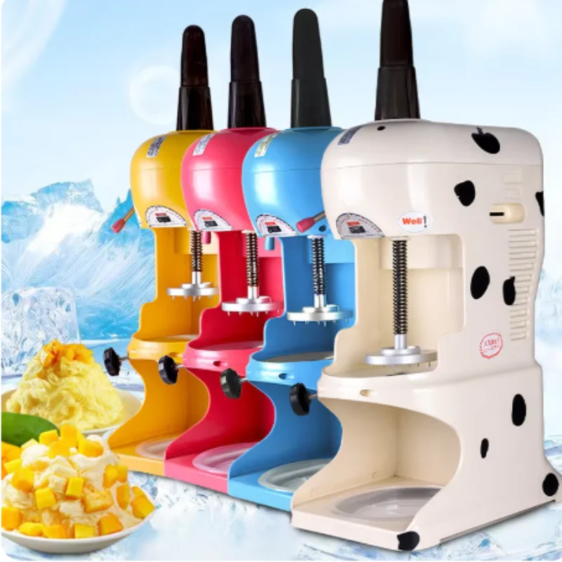 Commercial Automatic Ice Crusher Snow Ice Maker Snow Ice Shaver Block Shaving Continuous Crushed Machine Crusher