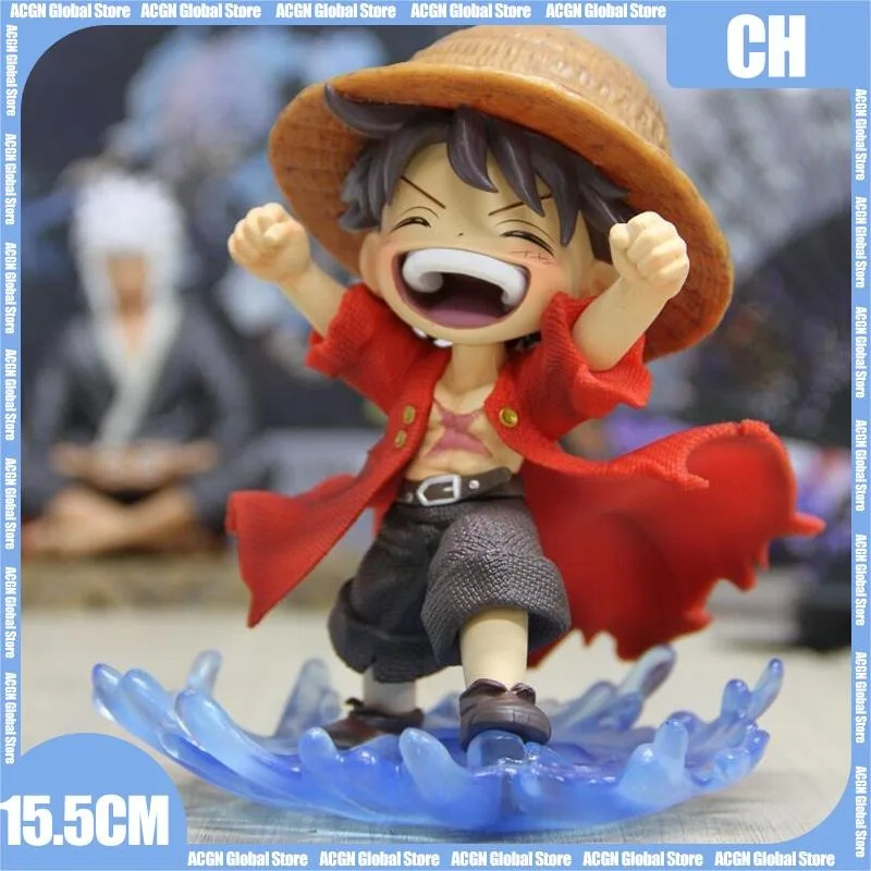 

ONE PIECE Luffy фигурки героев Suigetsu Luffy Q Version модные Аниме периферийные настольные украшения коллекционные куклы игрушки подарки