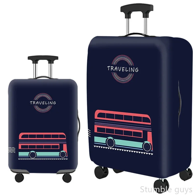 

Elastic Luggage Cover Protective Washable Dustproof Anti-Wear Suitcase Protector Reliable Fits 18-32 Inch Luggage
