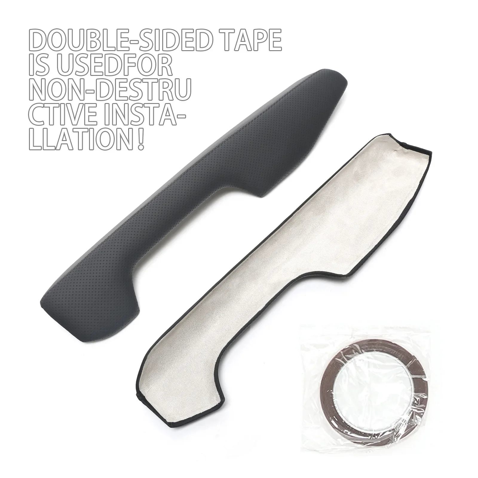 For Toyota Land Cruiser FJ 2026 Car Four-door Armrest Door Panel Leather Wrapping Handle Protective Cover Interior Accessories detail image 5