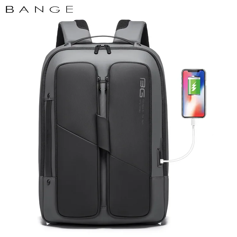 Bange Men Anti Theft Waterproof Laptop Backpack 15.6 Inch Daily Work Business Backpack School back pack mochila for women