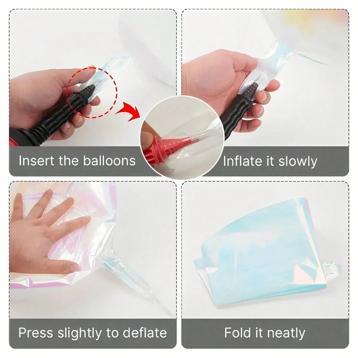 3/5 Stück 22 Zoll metallische holografische Folienballons mit 4D-Effekt, geeignet für Geburtstagsfeier, Junggesellenabschied, Verlobung, W – Detail 6
