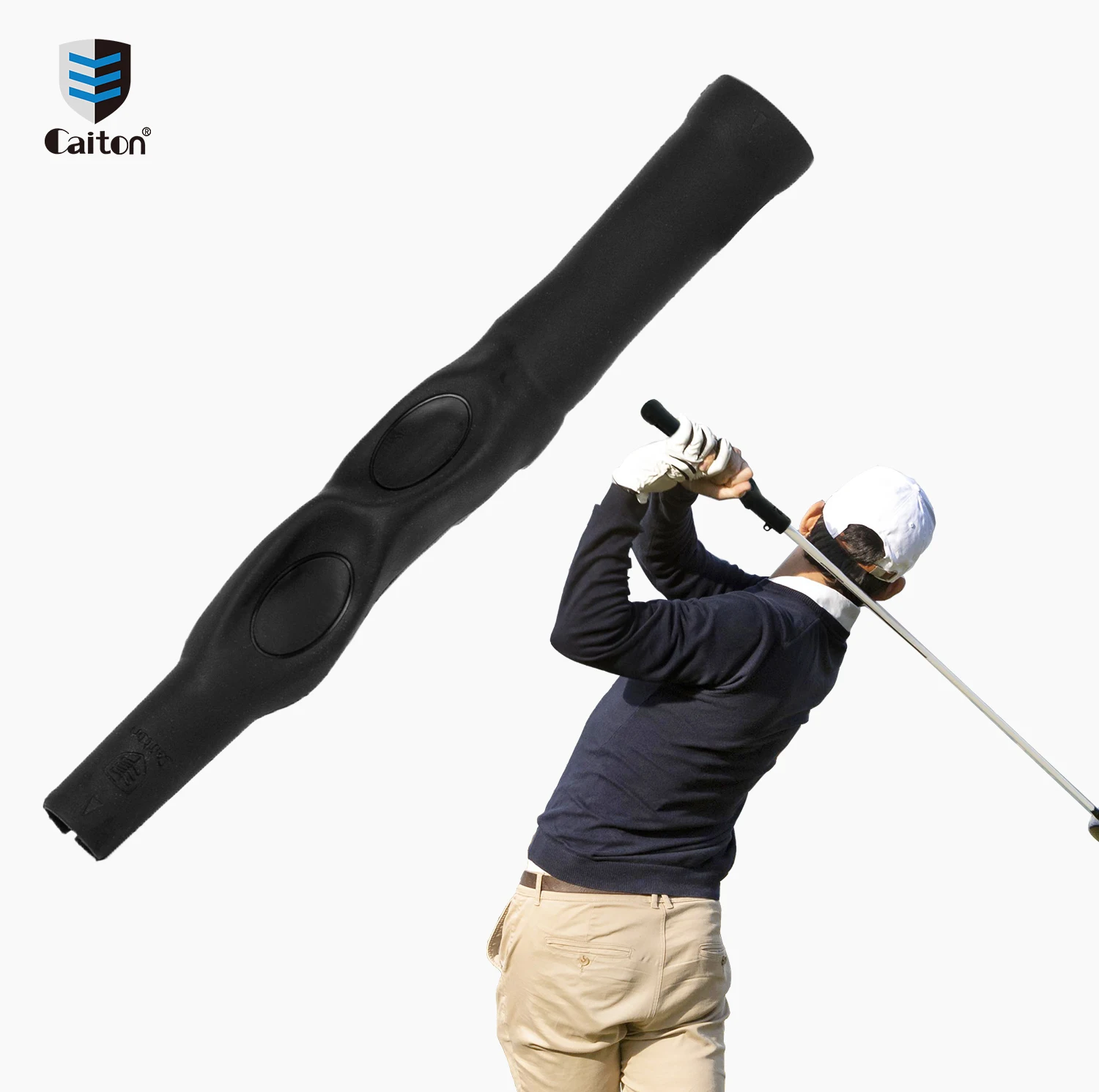 

Caiton Golf Grip Trainer with Bracelet Swing Aid, Adjustable Hand Positioning and Posture, Golf Training Aid 2 Colors Available